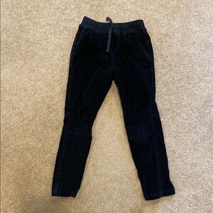 Tea Collection Black Corduroy Pants with Elastic Waistband
